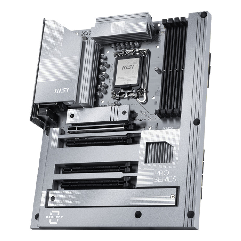 MOTHERBOARD MSI (PRO Z890-S WIFI WHITE) SOCKET 1851, 4*DDR5 8800, HDMI, DP, USB-C, 3*M.2, ATX image 4